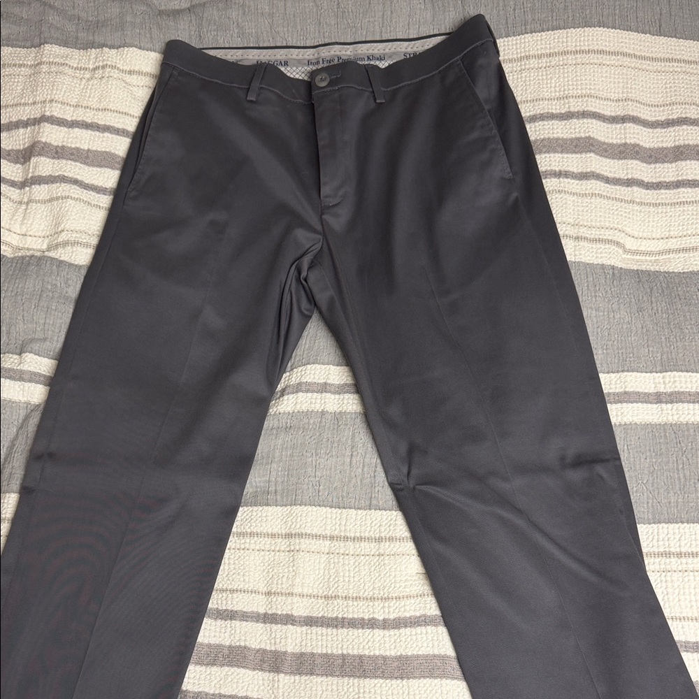 Haggar Men's Charcoal Dress Pants